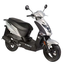 kymco agility 12 fr techno zilver rechtsvoor