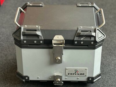 Feiyade aluminium topkoffer zilver