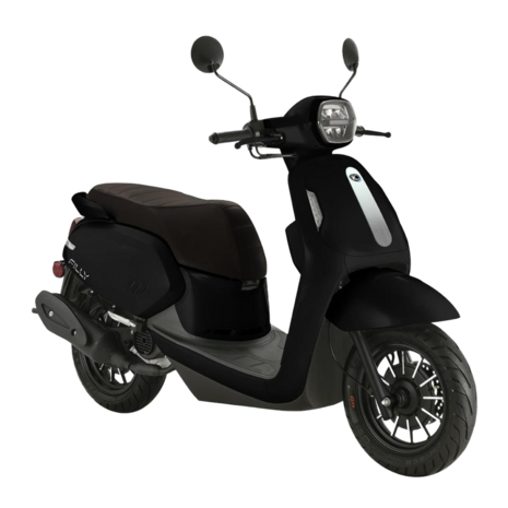 Kymco Filly 50 Zwart rechtsvoor