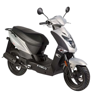 kymco agility 12 fr techno zilver rechtsvoor