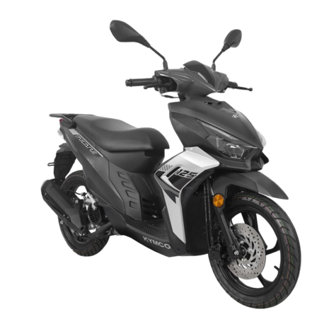 kymco micare 125 zwart rechtsvoor