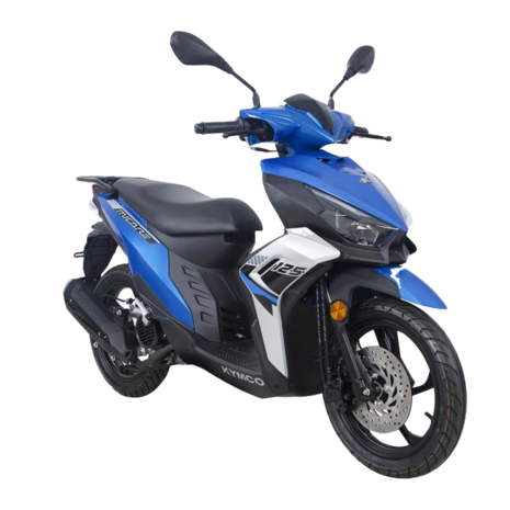 kymco micare 125 blauw rechtsvoor