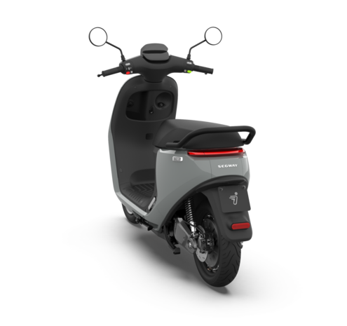 Segway E110S Steel Grey / Glans Grijs linksachter