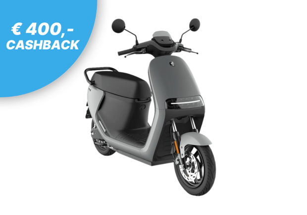 Segway E110S Stone Grey / Mat Grijs rechtsvoor cashback