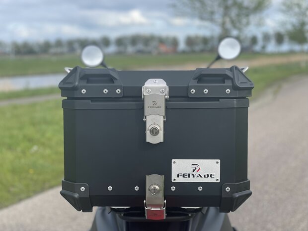 Feiyade aluminium topkoffer zwart