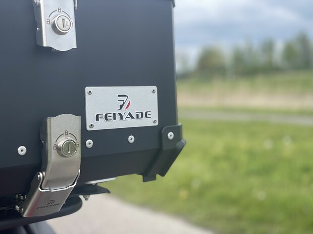 Feiyade aluminium topkoffer zwart