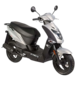 kymco agility 12 fr techno zilver rechtsvoor