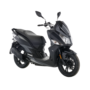 sym jet 14 matt black rechtsvoor